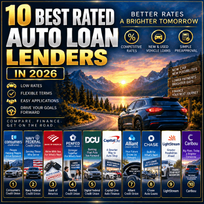 Best Rated Top 10 Auto Loan Offers in 2026