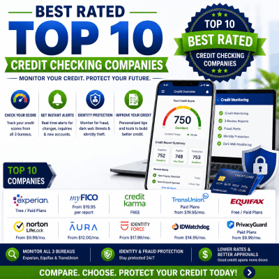Best Rated Top 10 Credit Checking Companies