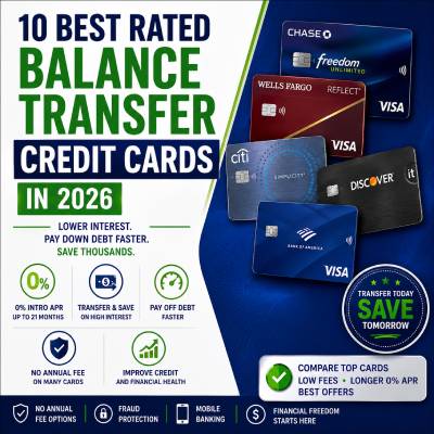 10 Best Rated Balance Transfer Credit Cards in 2026