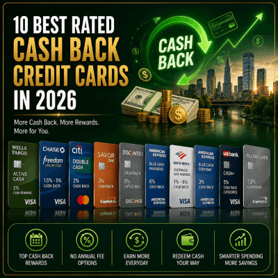 10 Best Rated Cash Back Credit Cards in 2026