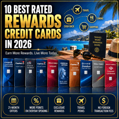 10 Best Rated Rewards Credit Cards in 2026