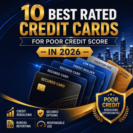 10 Best Rated Credit Cards for Poor Credit Score in 2026